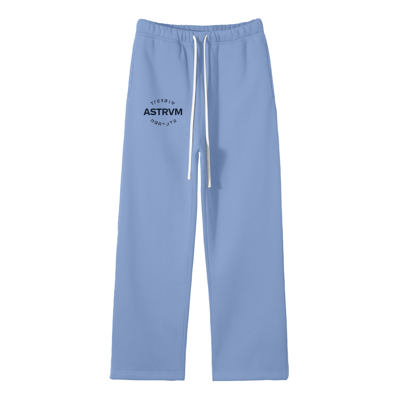 Unisex Solid Color Fleece Straight Leg Pants