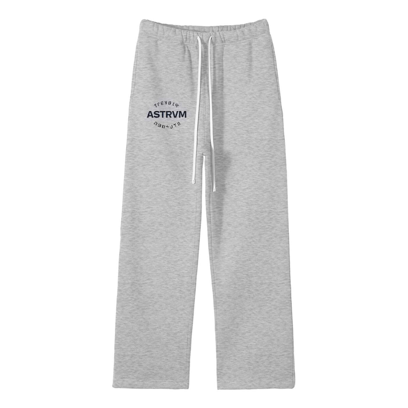 Unisex Solid Color Fleece Straight Leg Pants