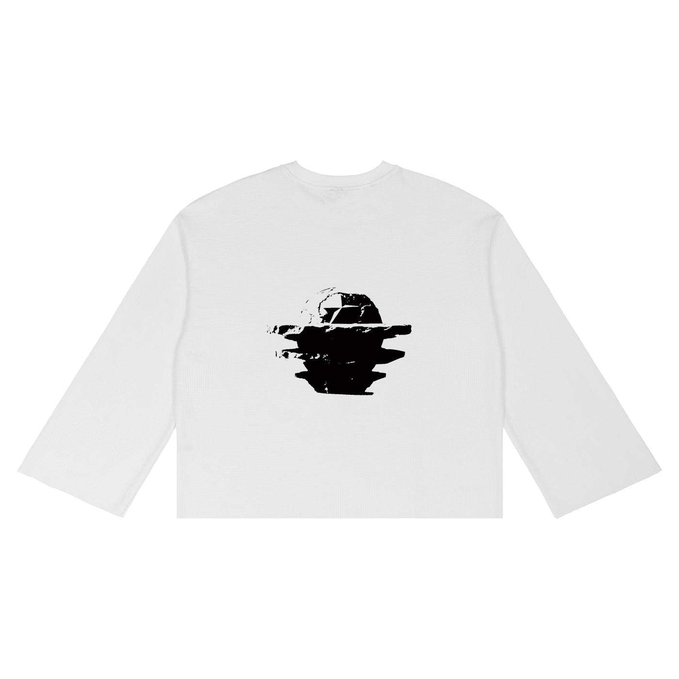Unisex Waffle Raw Edge T-Shirt