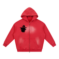 Sunfade Two-way Zipper Boxy Fleece Hoodie