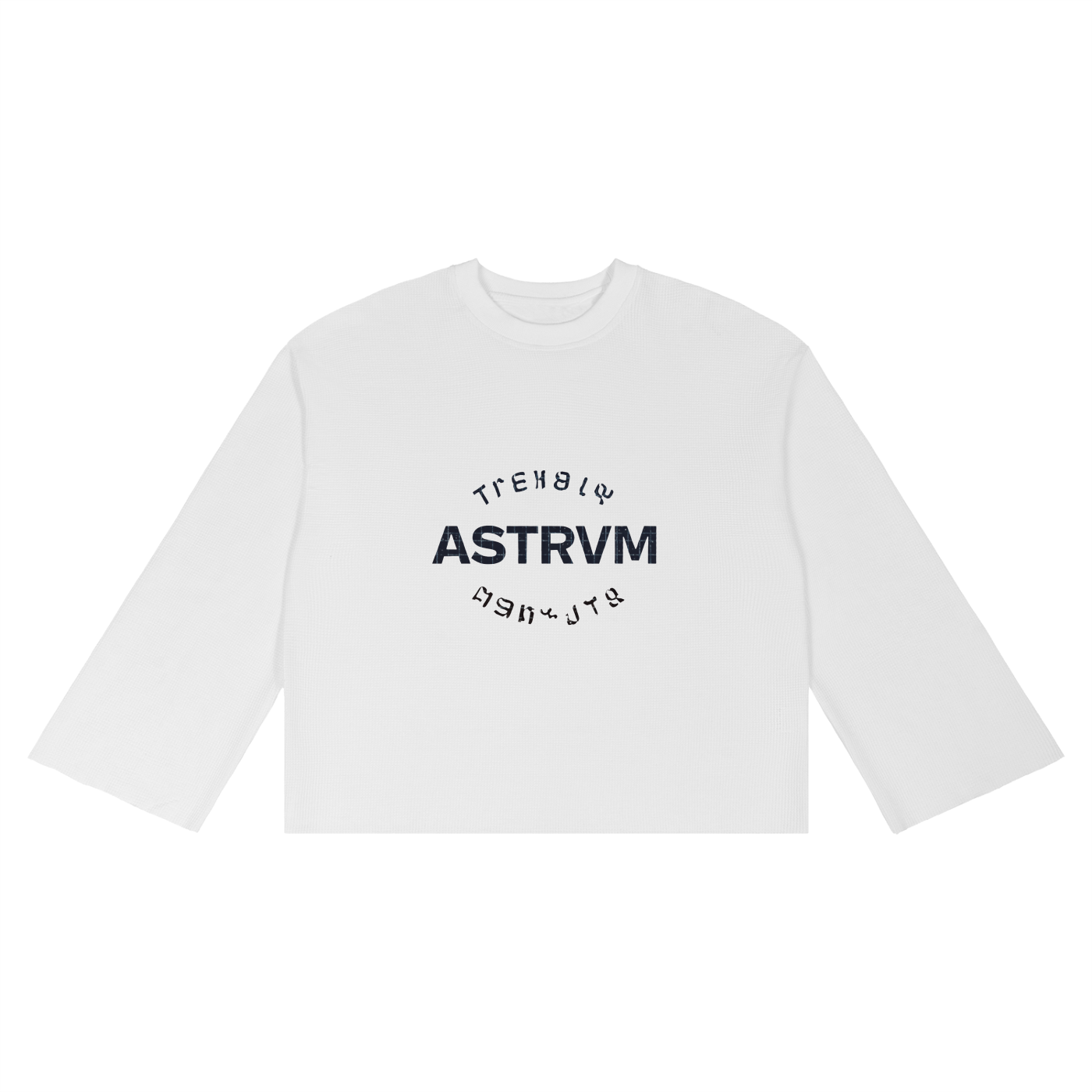 Unisex Waffle Raw Edge T-Shirt
