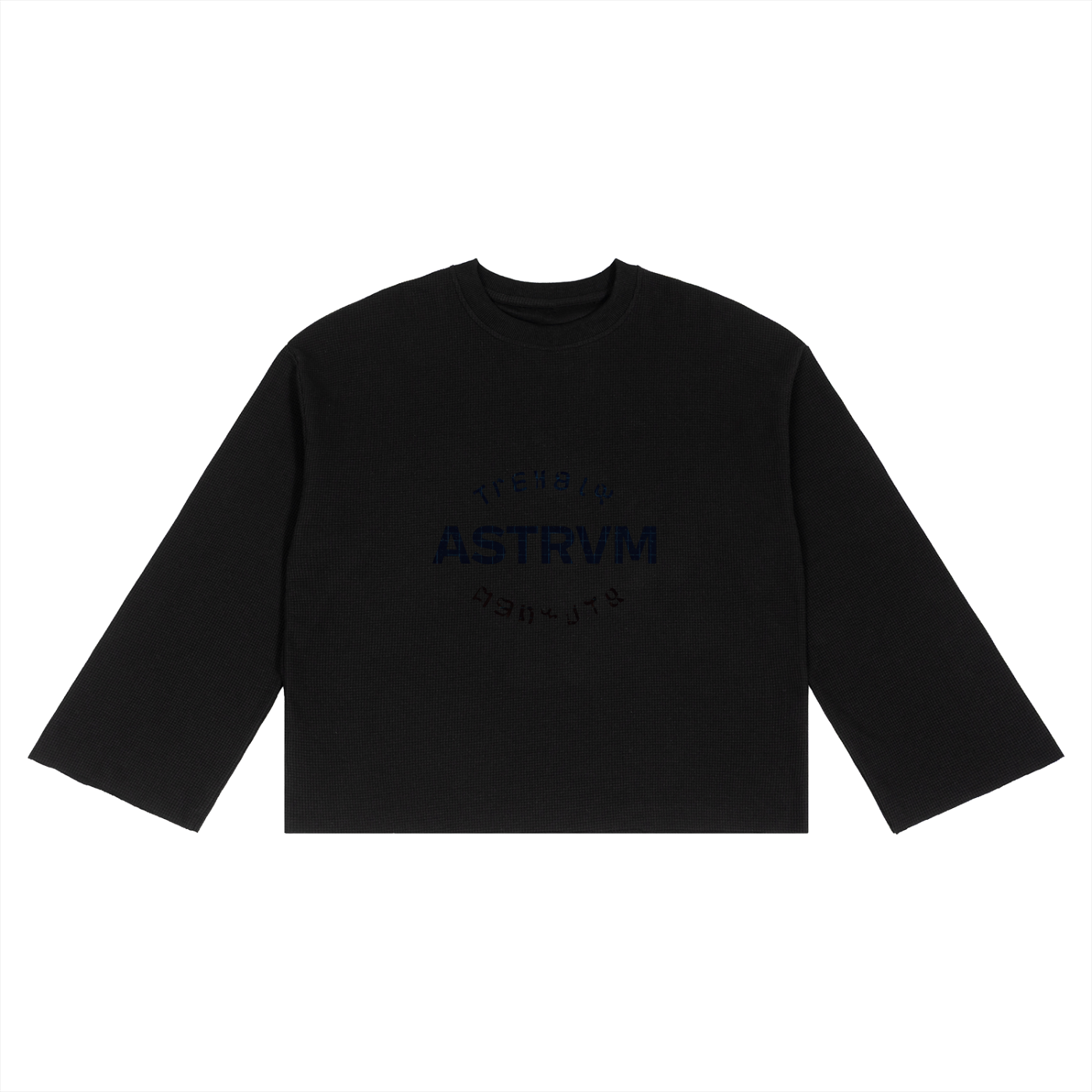 Unisex Waffle Raw Edge T-Shirt