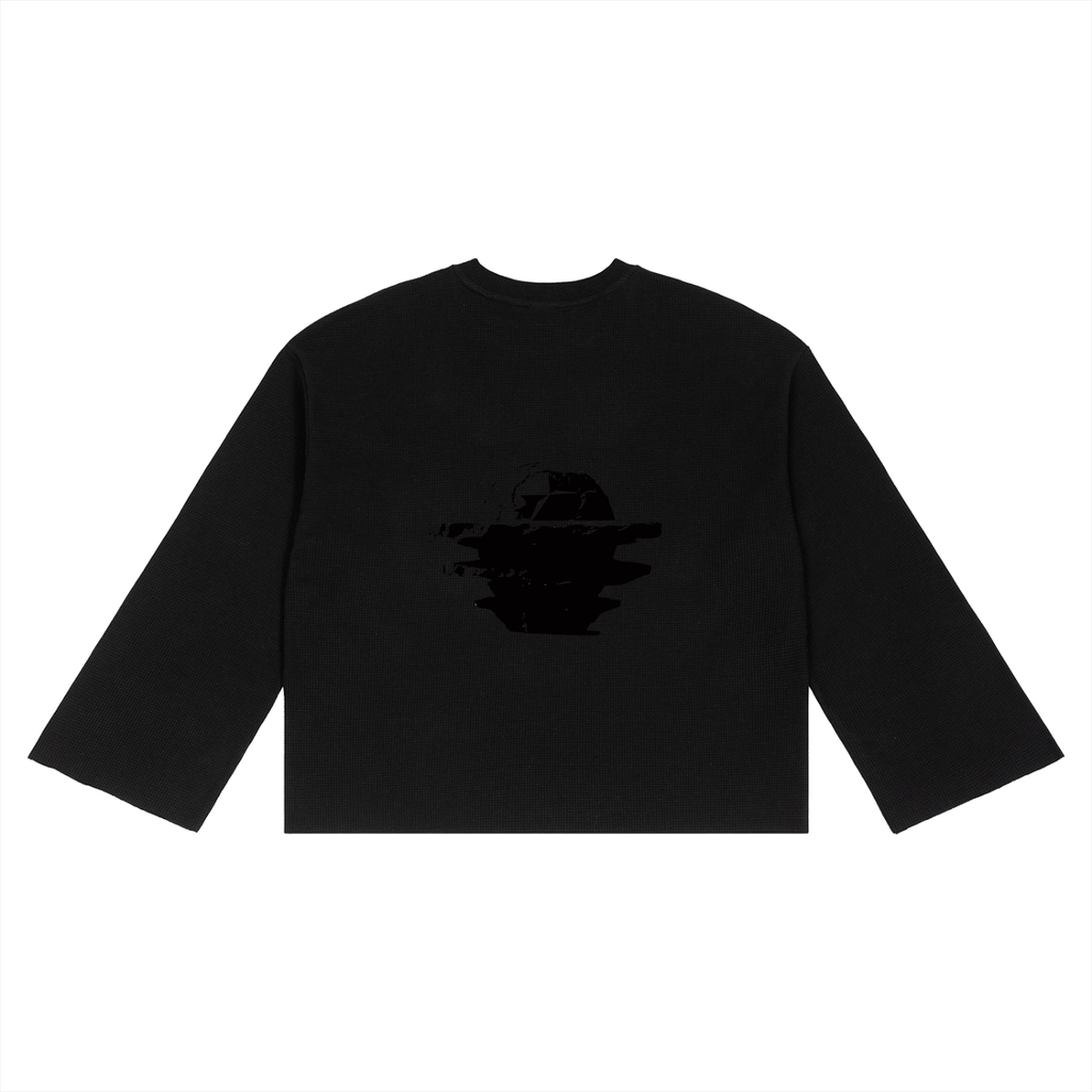 Unisex Waffle Raw Edge T-Shirt