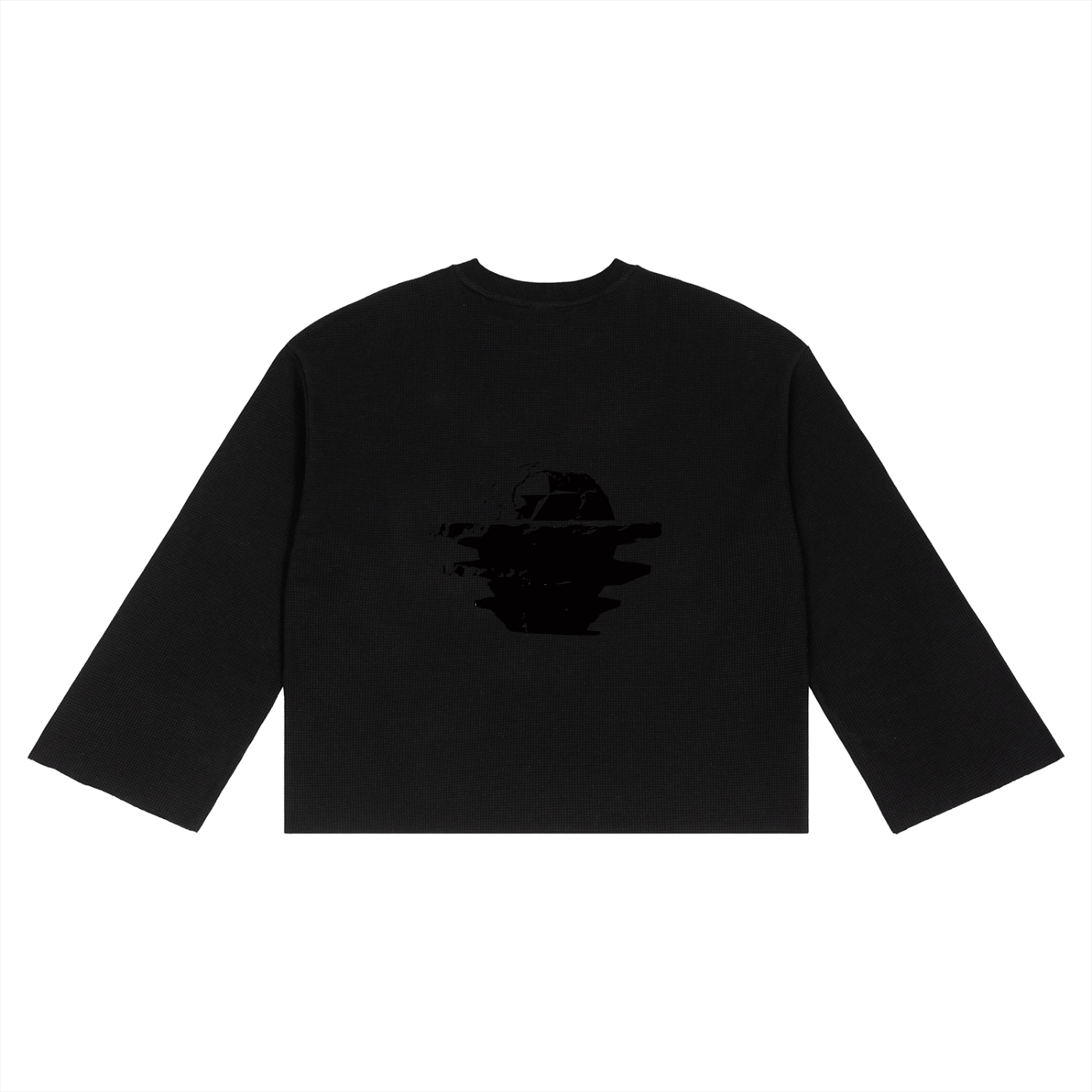 Unisex Waffle Raw Edge T-Shirt